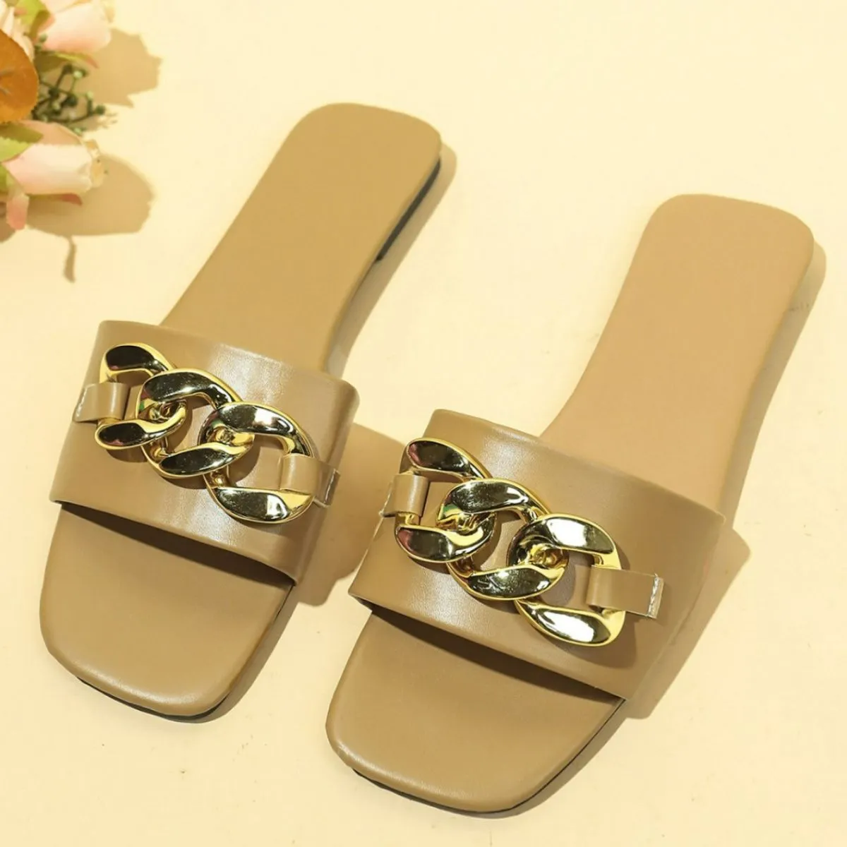 Open Toe Flats Sandals