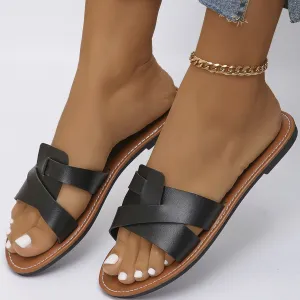 Open Toe Flats Sandals