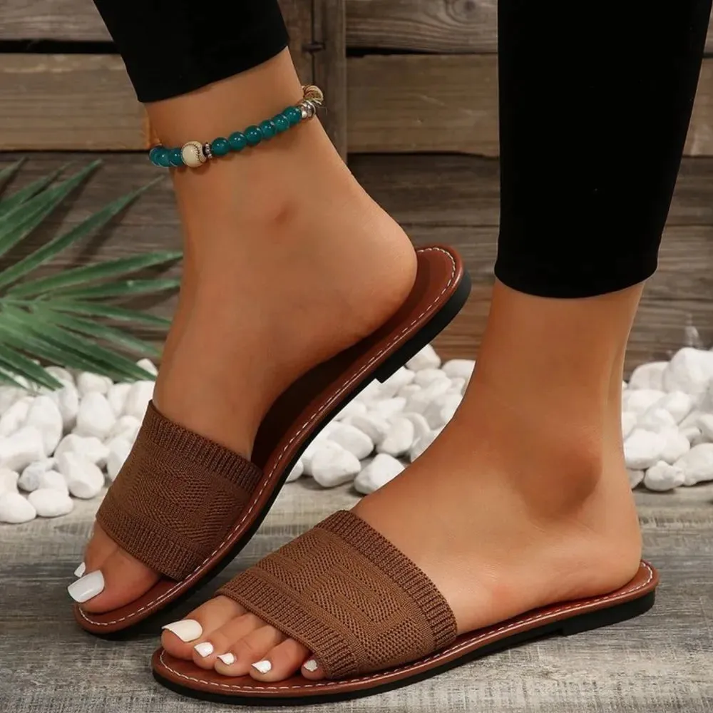 Open Toe Flats Sandals