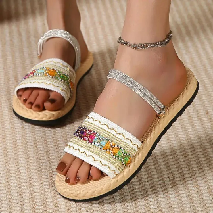 Open Toe Flats Sandals