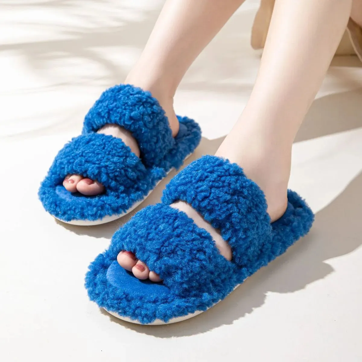 Open Toe Flats Slippers