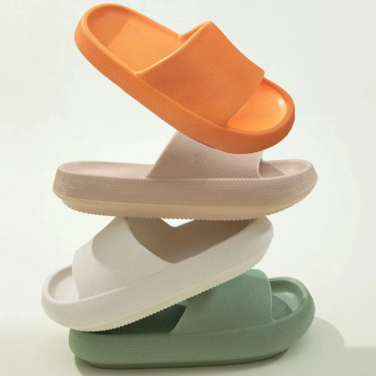 Open Toe Platform Slippers