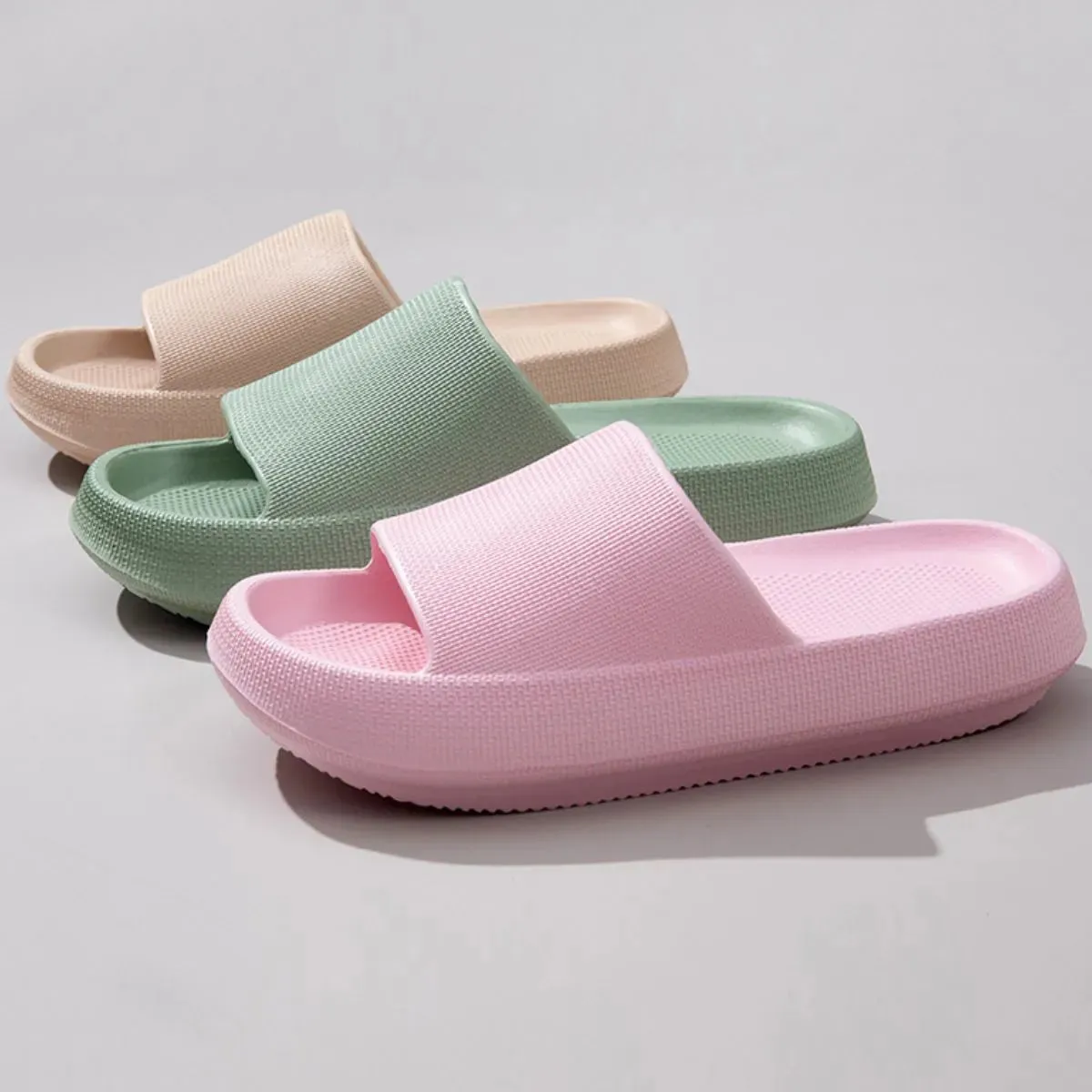 Open Toe Platform Slippers