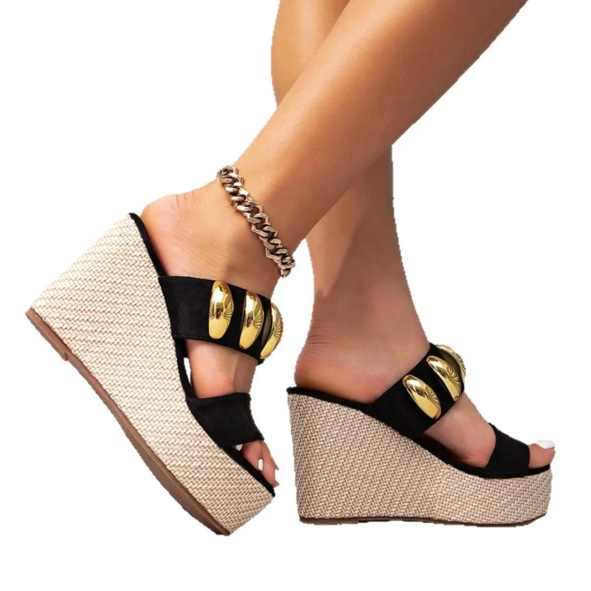 Open Toe Platform Wedge Sandals