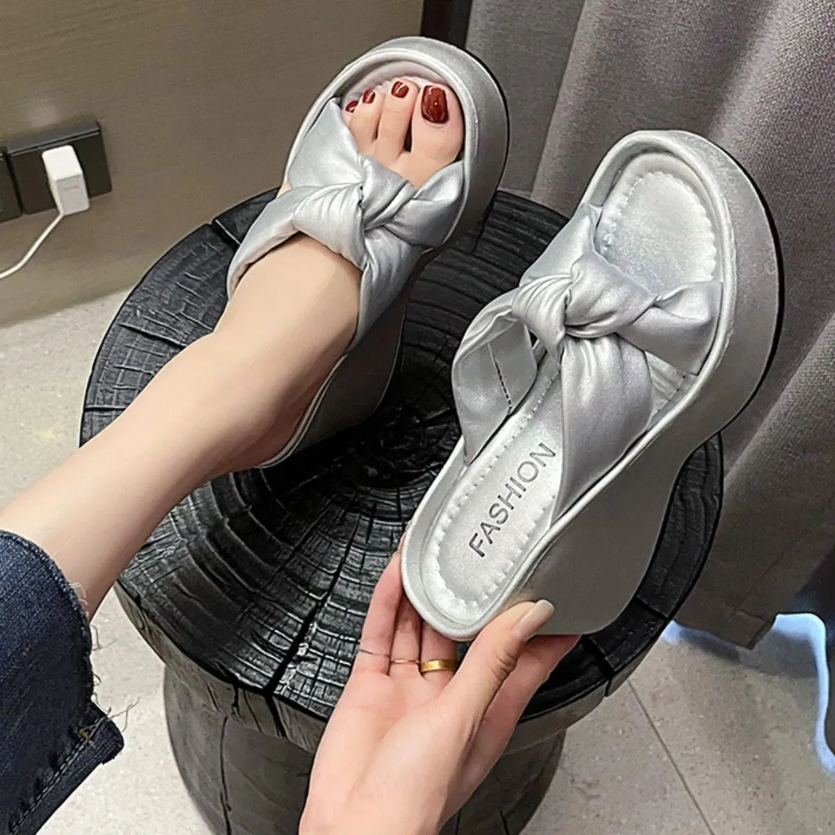 Open Toe Wedge Sandals