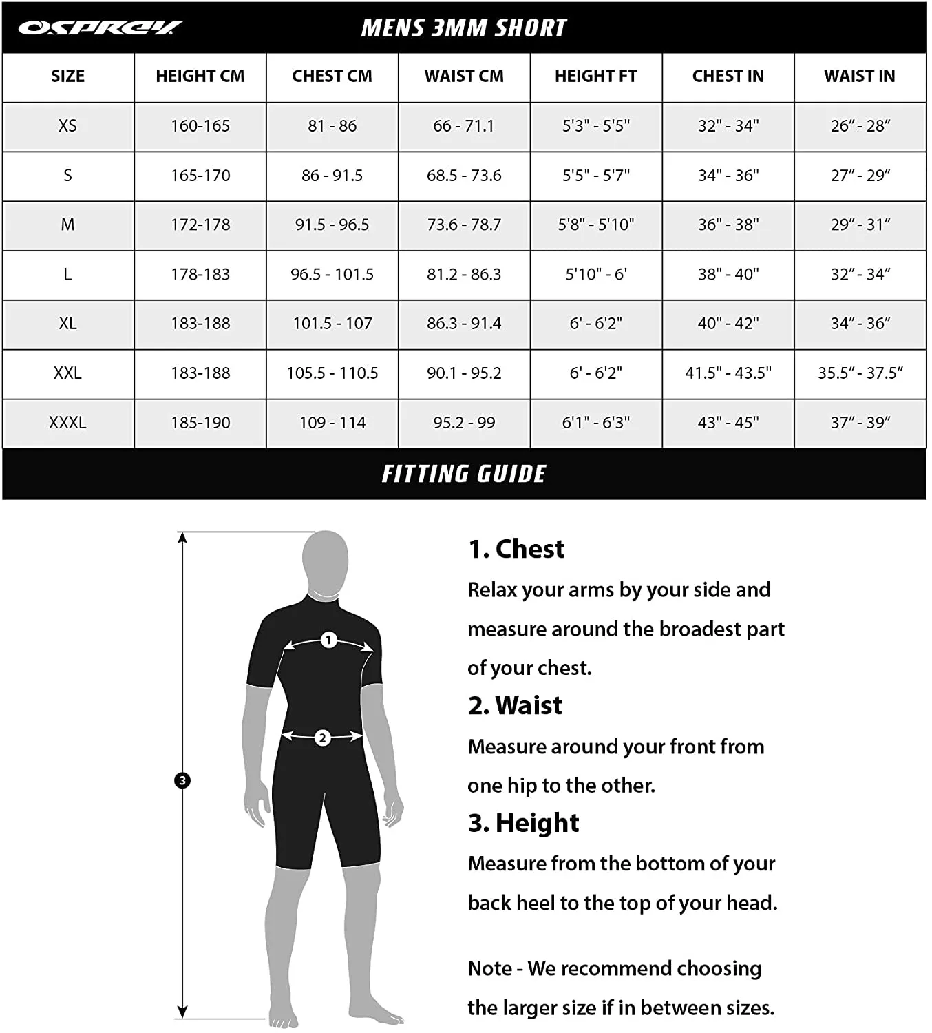 Osprey Origin Mens Wetsuit Shortie Navy XS