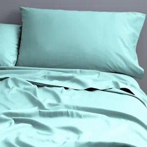 Park Avenue 500 Thread Count Natural Cotton Sheet Set - Turquoise