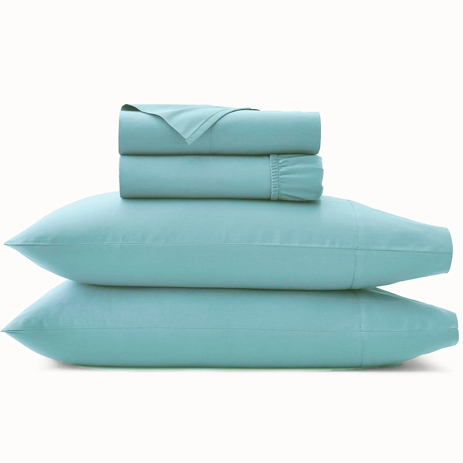 Park Avenue 500 Thread Count Natural Cotton Sheet Set - Turquoise