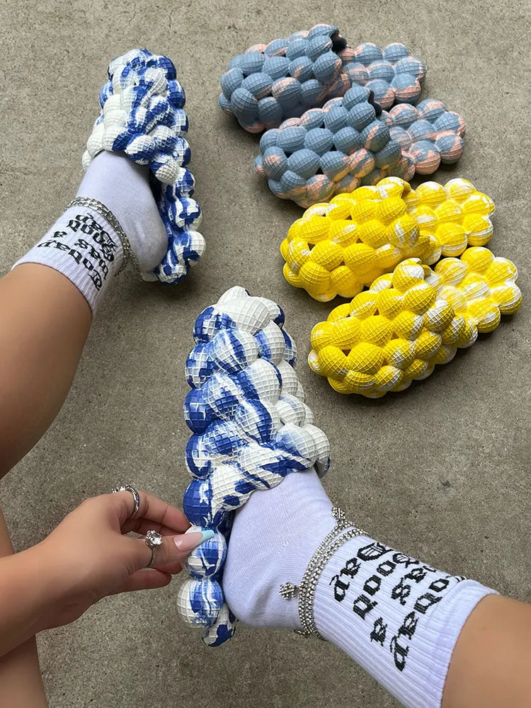 Peanut Tie Dye Slides