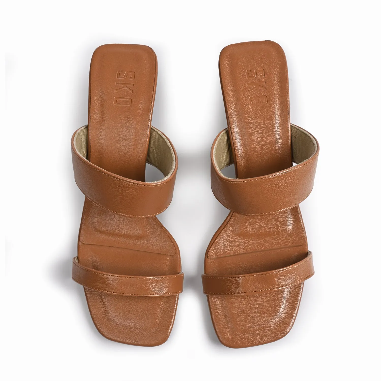 Pebble Tan Heels For Women