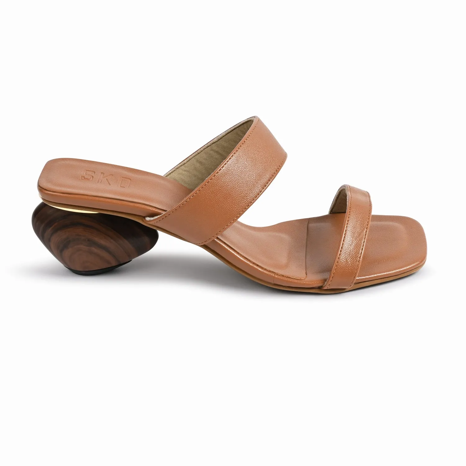 Pebble Tan Heels For Women