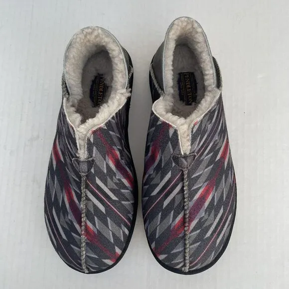 Pendleton Men's Couch Cruiser Slippers Sheepskin Lined Casual Slip On Size 8