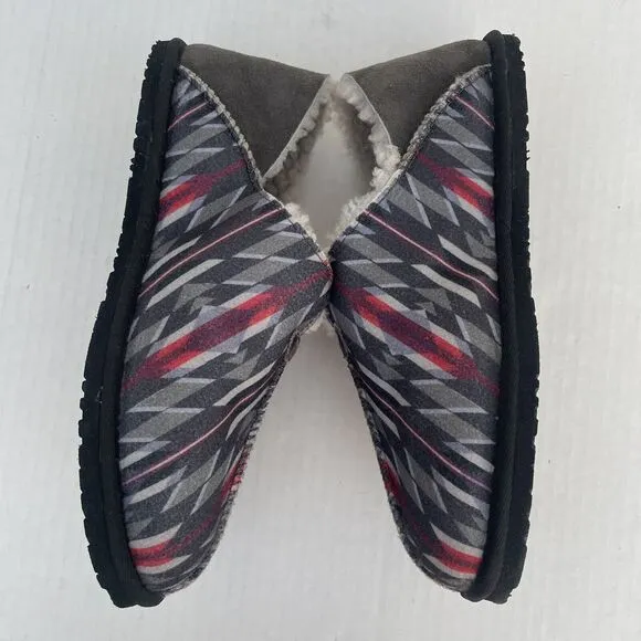 Pendleton Men's Couch Cruiser Slippers Sheepskin Lined Casual Slip On Size 8