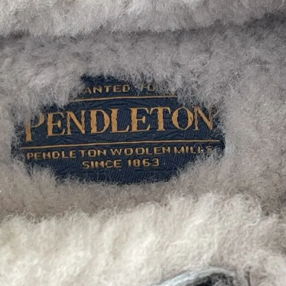 Pendleton Men's Couch Cruiser Slippers Sheepskin Lined Casual Slip On Size 8