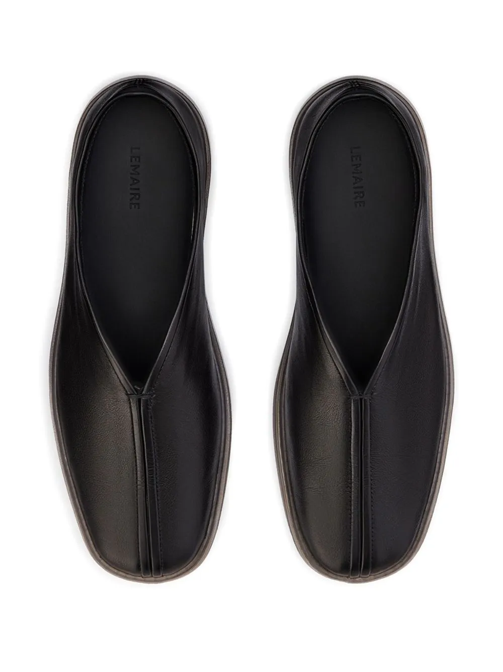 Piped leather sneakers