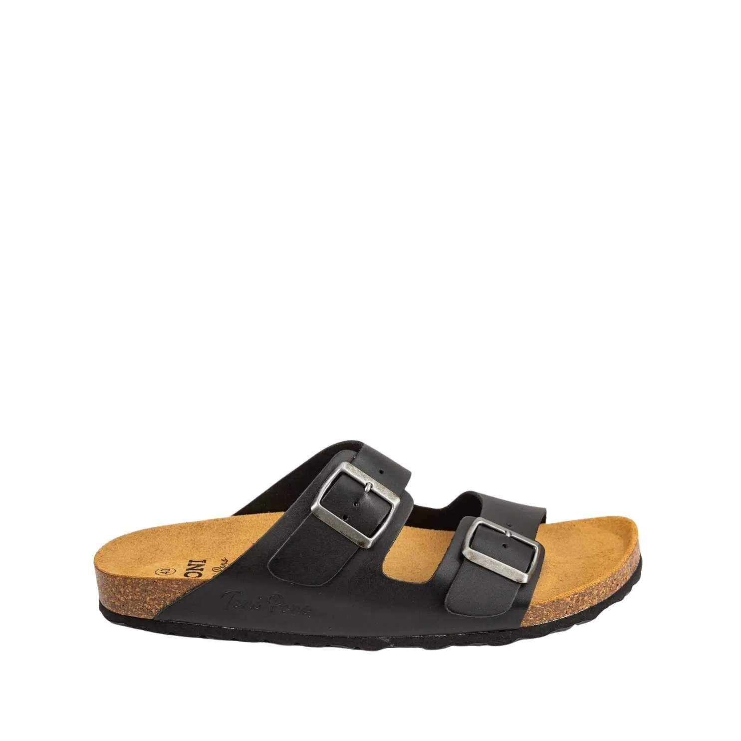 Plain Leather Open Toe Sandals for Men - Ger-VQ