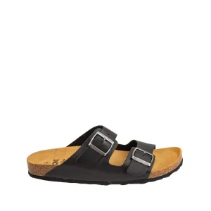 Plain Leather Open Toe Sandals for Men - Ger-VQ