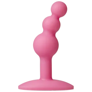Platinum Premium Silicone The Minis Bubble Medium Pink Plug