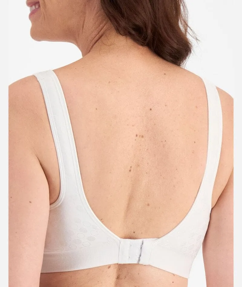 Playtex Comfort Revolution Contour Dot Wire-free 2 Pack Bra - Evening Blush/White