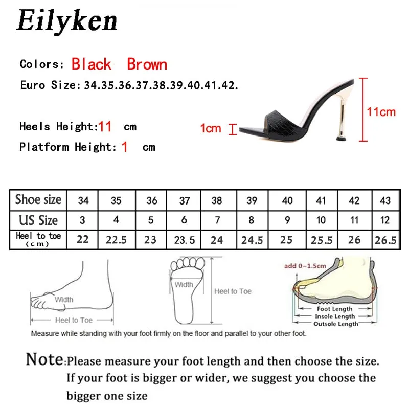 Pointed Peep Toe Slides