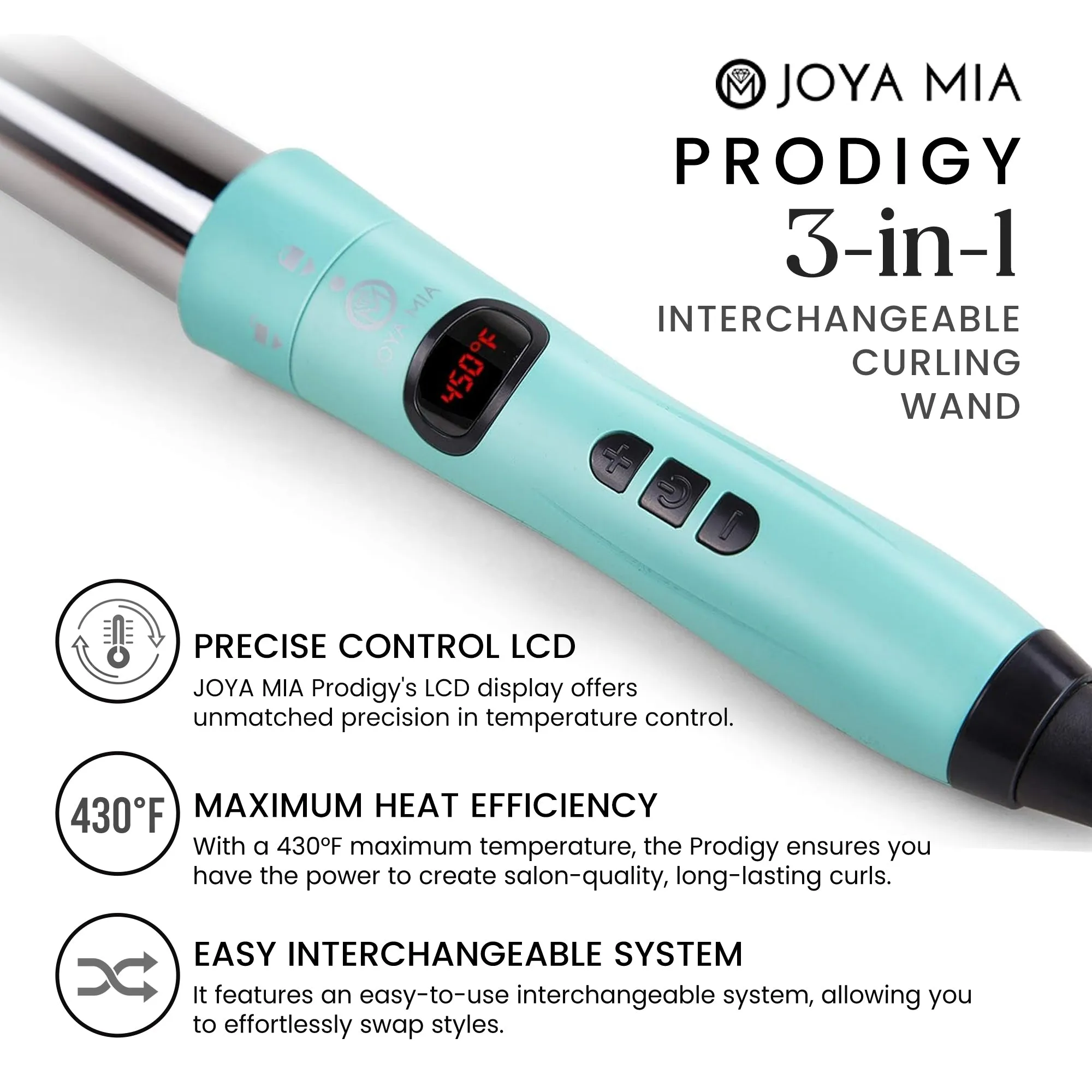PRODIGY INTERCHANGEABLE CURLING WAND