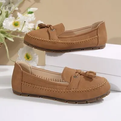 PU Leather Flat Loafers
