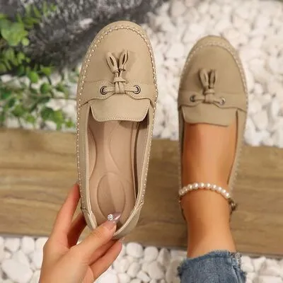 PU Leather Flat Loafers