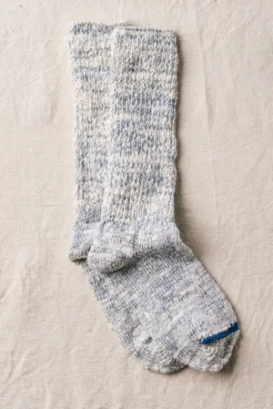 "Garabou" Organic Cotton Slipper Socks Indigo
