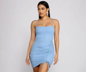 Ready To Stylish Ruche Mini Dress