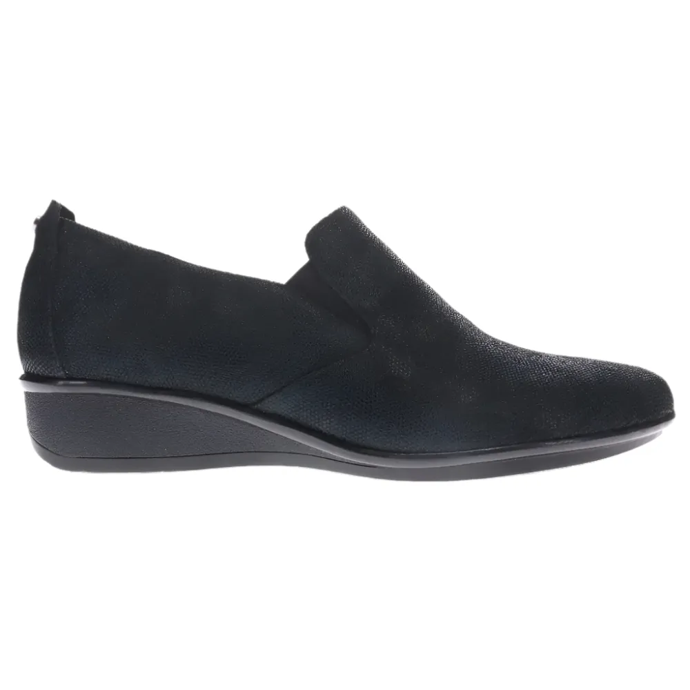 Revere Women's Jamaica Slip On Loafer Black Angle