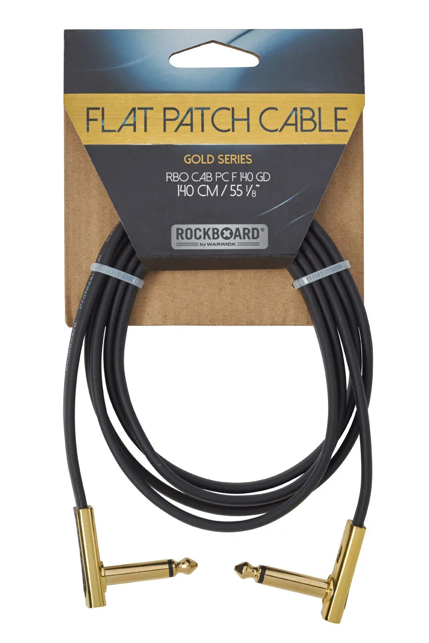 RockBoard GOLD Series Flat Patch Cable, 140 cm / 55 1/8"