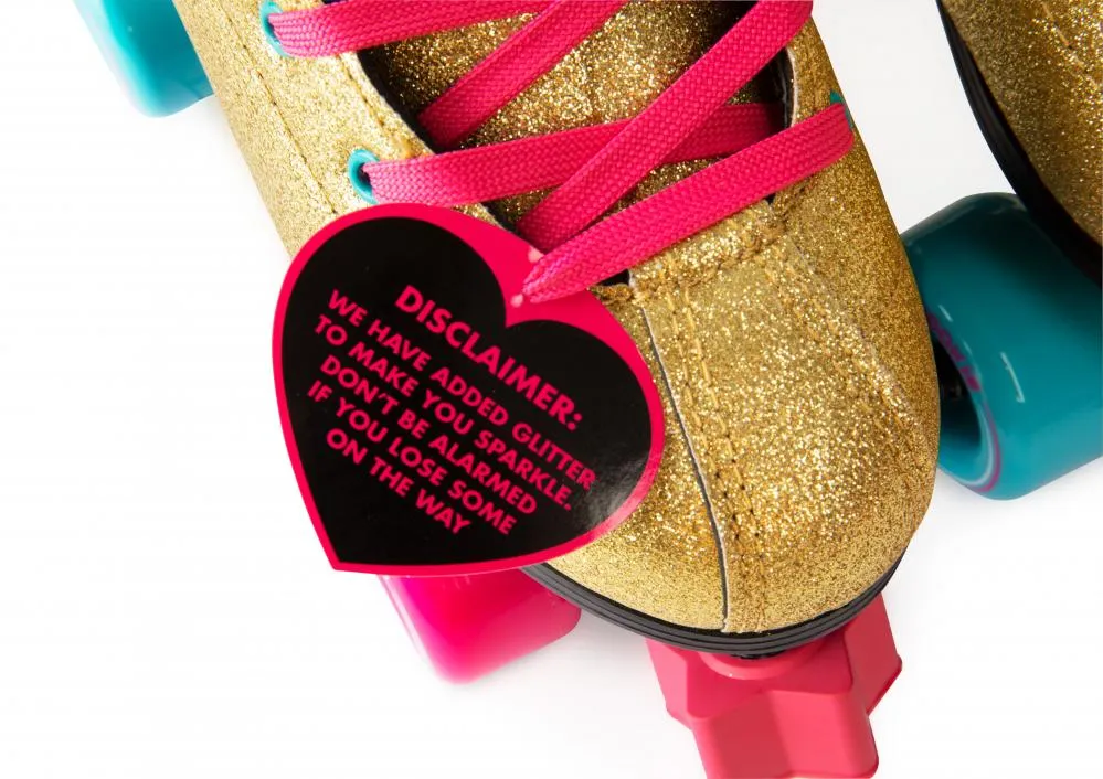 Rookie Bump Roller Disco Roller Skates - Gold