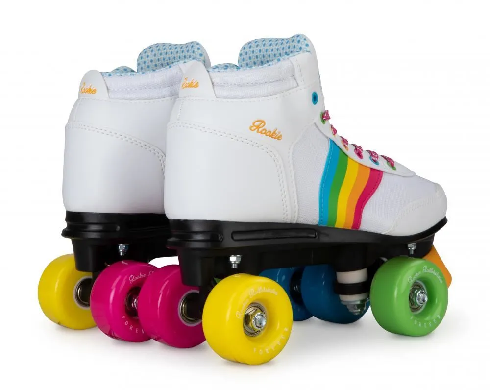Rookie Quad Skate Rollerskates Forever Rainbow - White