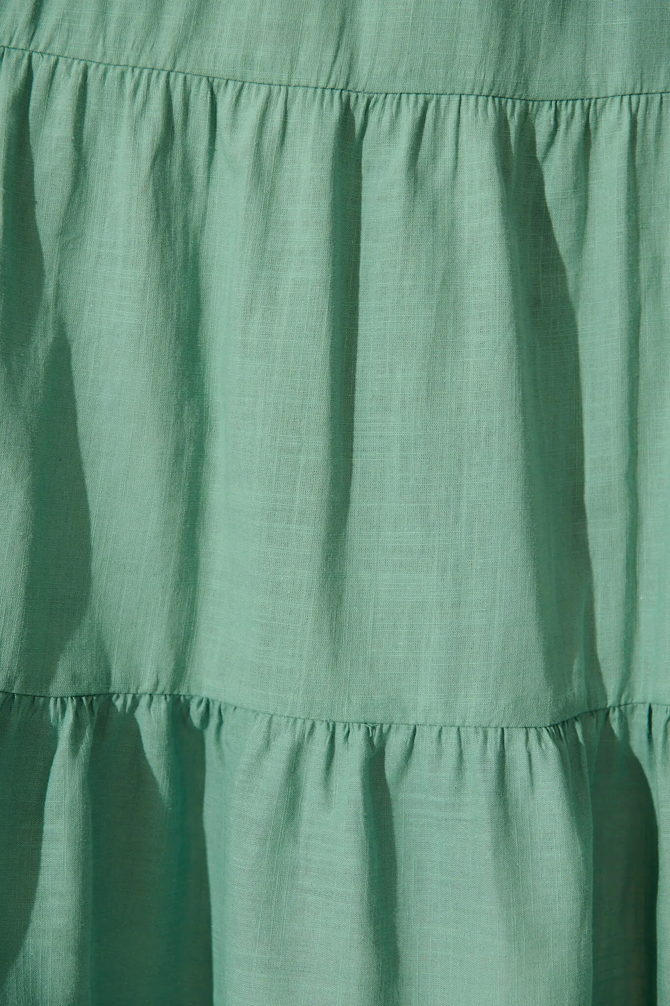 Sage Linen Blend Midi Dress