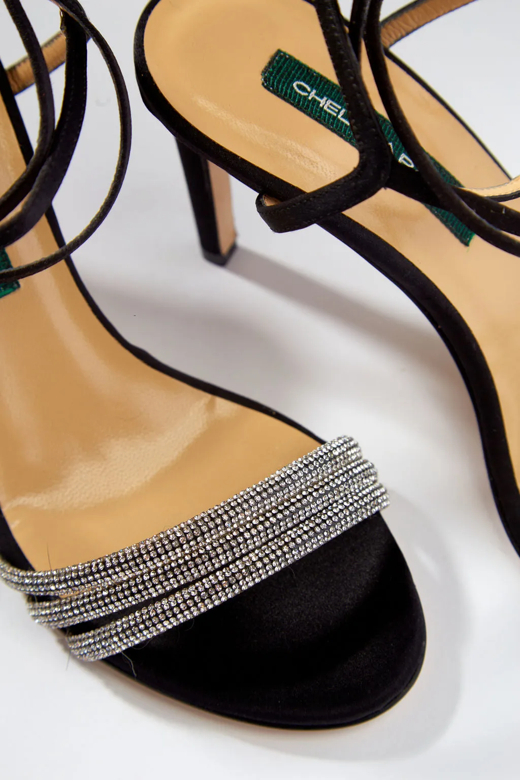 SASHA ALEX, Black Satin Crystal