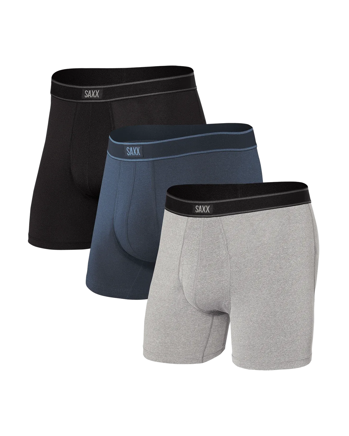 Saxx Daytripper (3 Pack) - Black/Navy/Grey