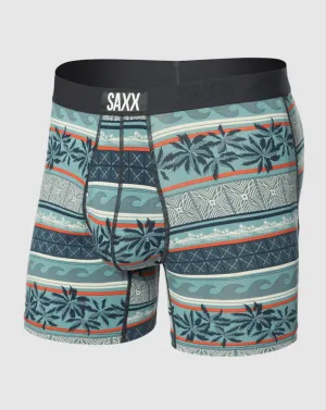 Saxx Ultra Boxer Brief Fly - Beach Shack Stripe Teal