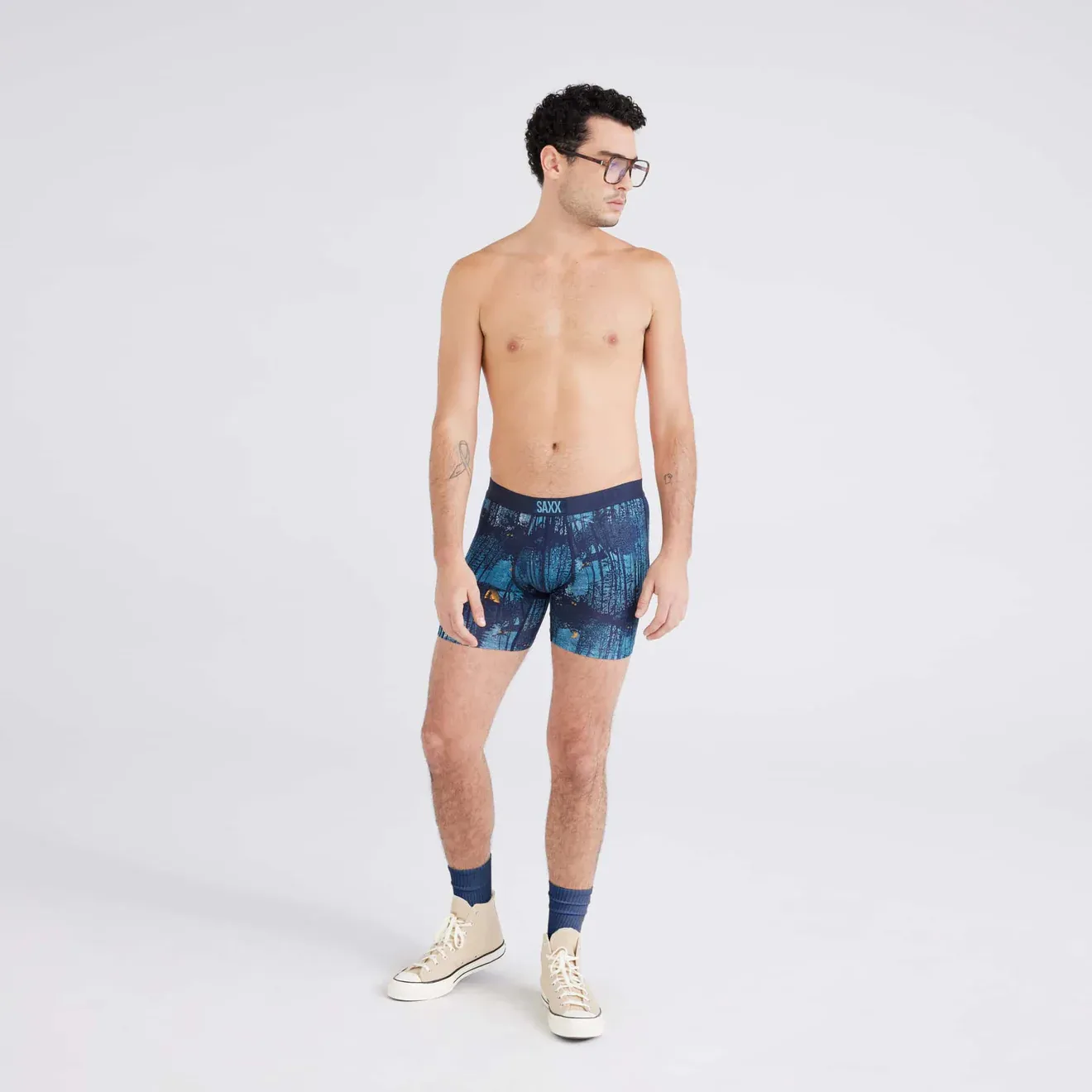 Saxx Vibe Underwear -  Forest Walk-Dark Ink