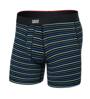 Saxx Vibe Xtra Boxer Brief Fly - Gent's Stripe Sport Blue