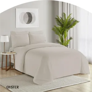 Simon Baker Organic Bamboo Cotton Oyster 4 Piece Sheet Set