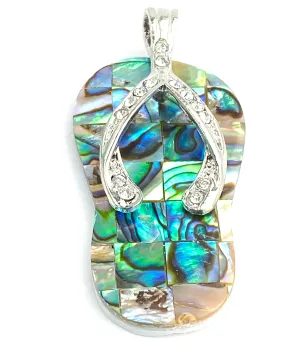 Slipper abalone mother of pearl pendant, SKU#M920