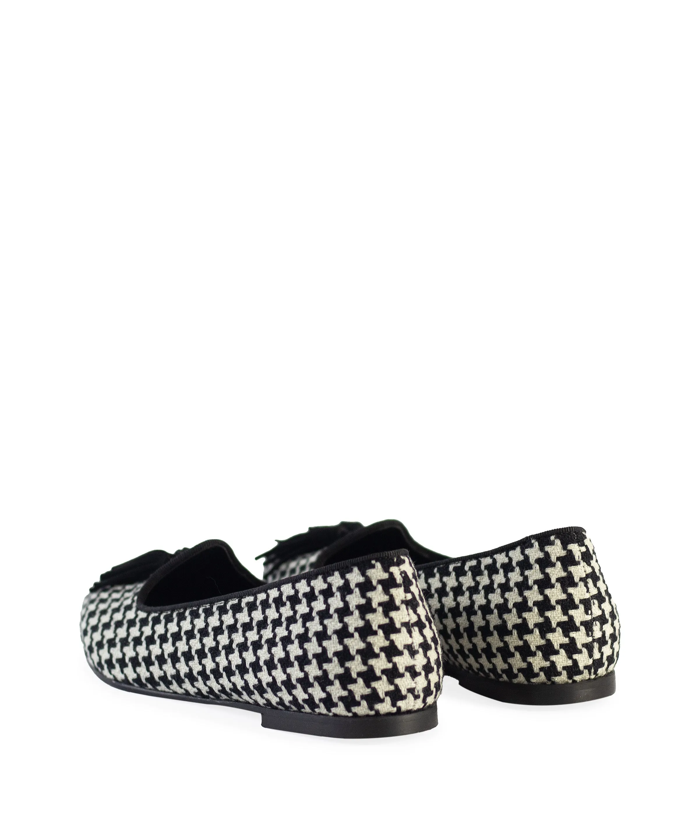 Slipper tessuto pied di poul