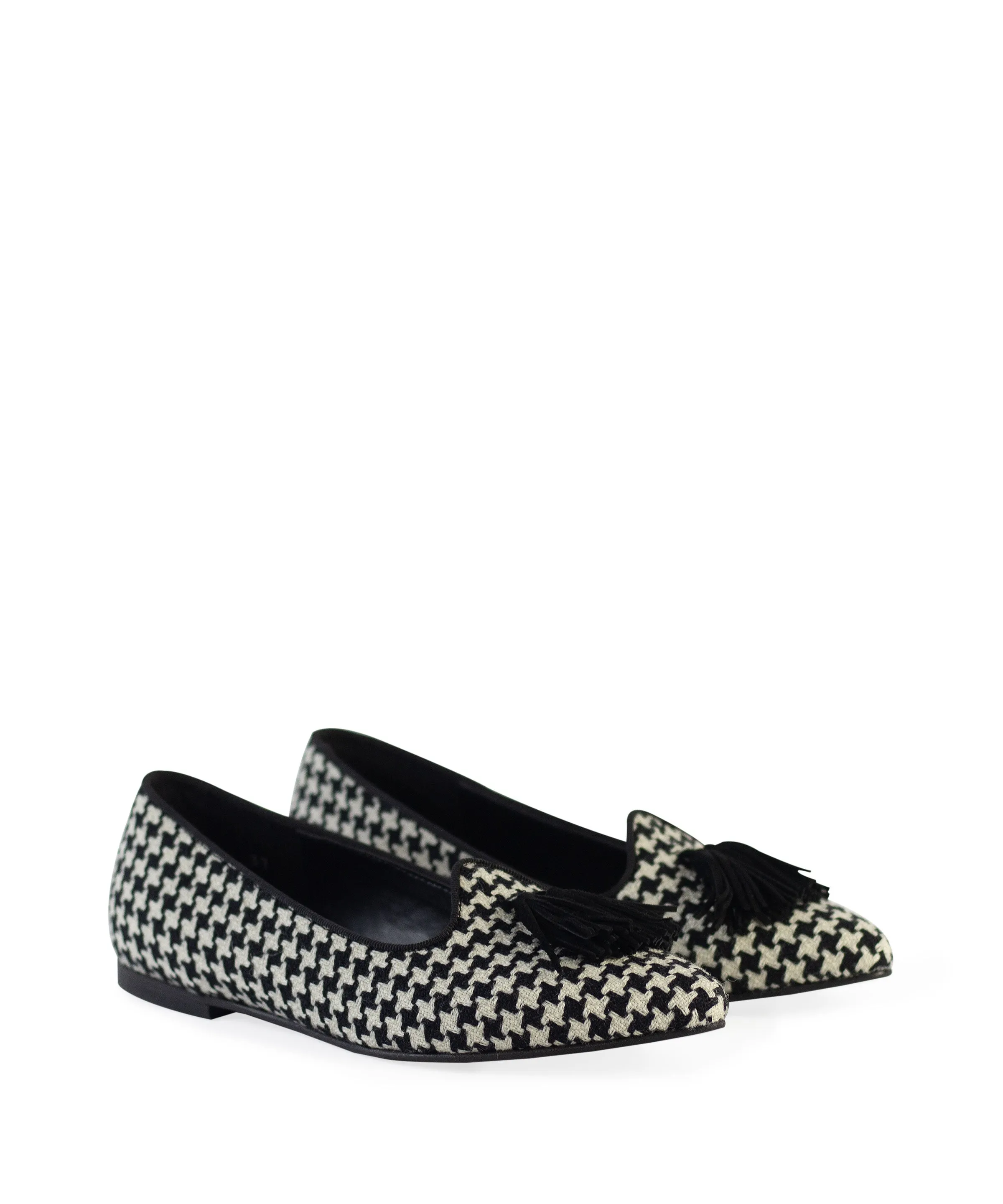Slipper tessuto pied di poul