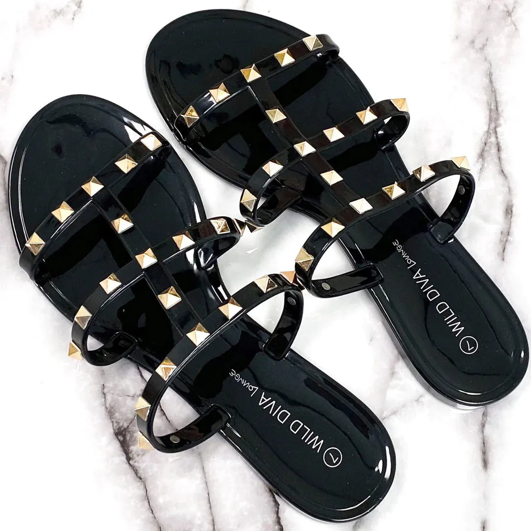 So Mellow Studded Slippers