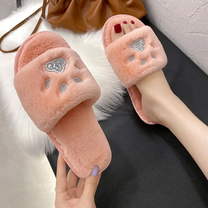 Soft-soled Cotton Slippers Warm Home Shoes