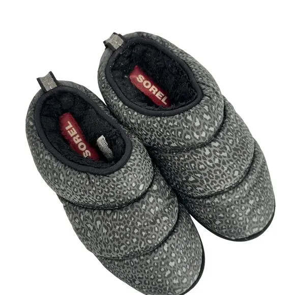 Sorel Women's Gray Sorel Go™ Leopard Print Bodega Run Slipper Size 10