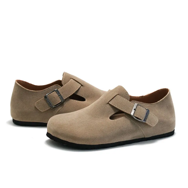 Stylish Unisex Suede Cork Loafers for Casual Wear and Beach