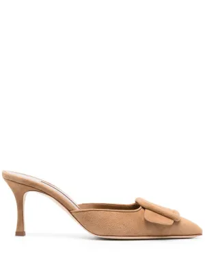 Suede Mules