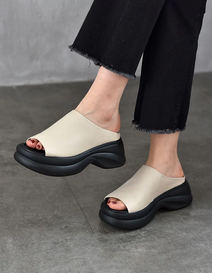 Summer Comfortable Open Toe Platform Sandals Slippers