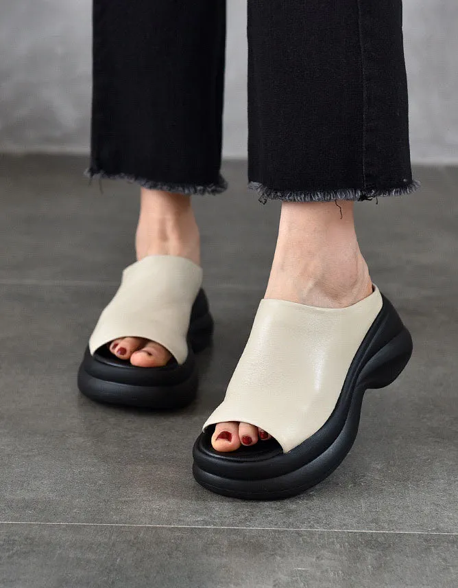 Summer Comfortable Open Toe Platform Sandals Slippers